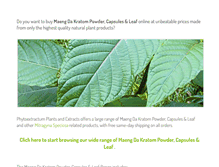 Tablet Screenshot of buymaengdakratom.net
